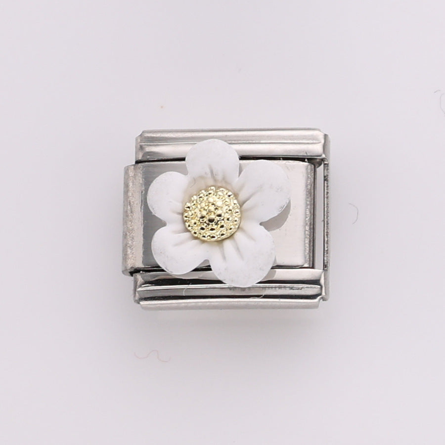 Bracelet de charme italien 10pcs 10 mm Bracelet composable en acier inoxydable 9 mm