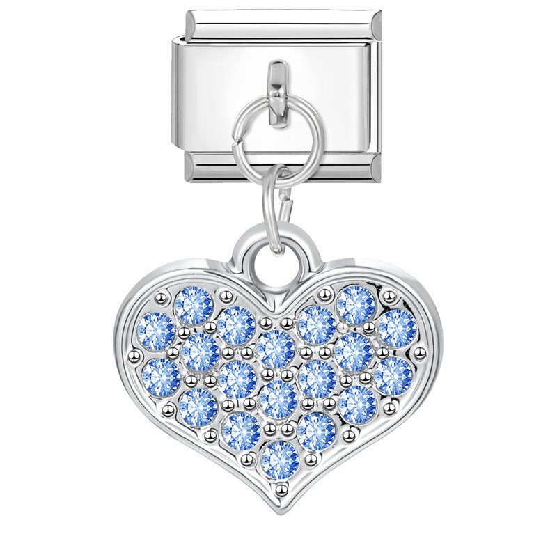 Wholesale Italian Charm Bracelet 9mm DIY Splicing Cute Creative Stainless Steel Composable Bracelet