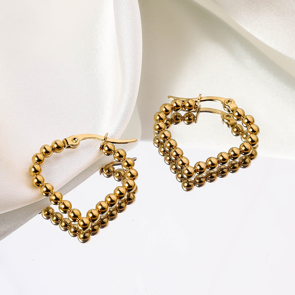 Wholesale Stainless Steel Geometric Irregular Shaped Earrings ACC-ES-RuiX010