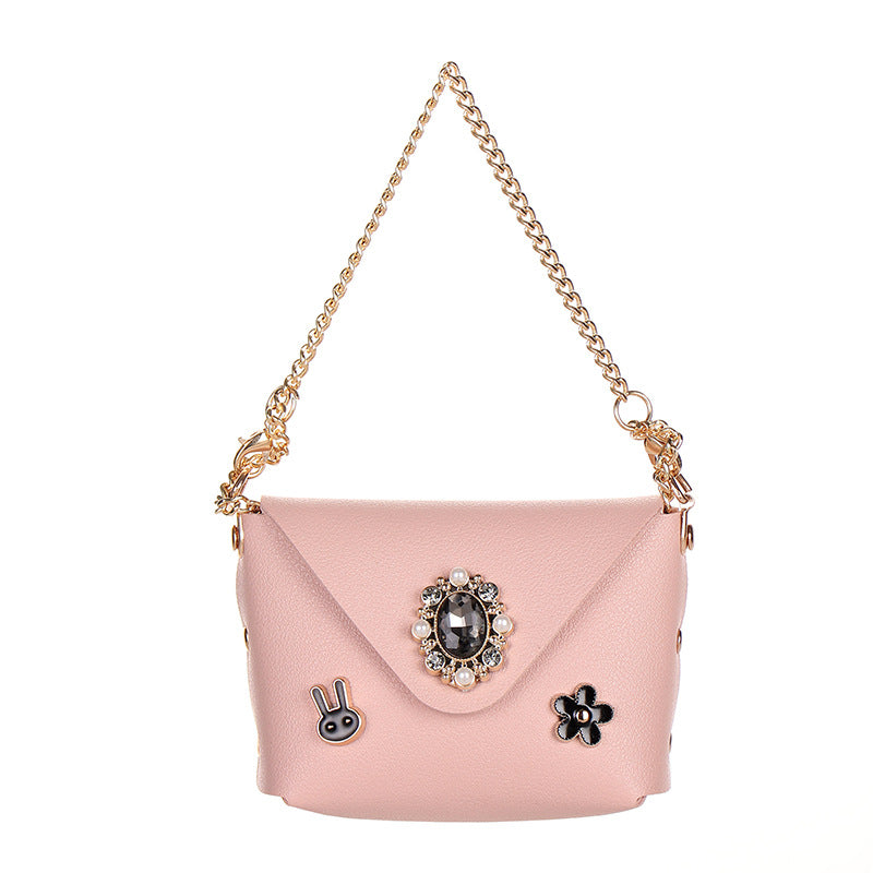 Wholesale Urban Simplicity Faux Leather Chain Bag Two Way Handbag And Crossbody Coin Purse Earphone Case Modern Fashion Accessory