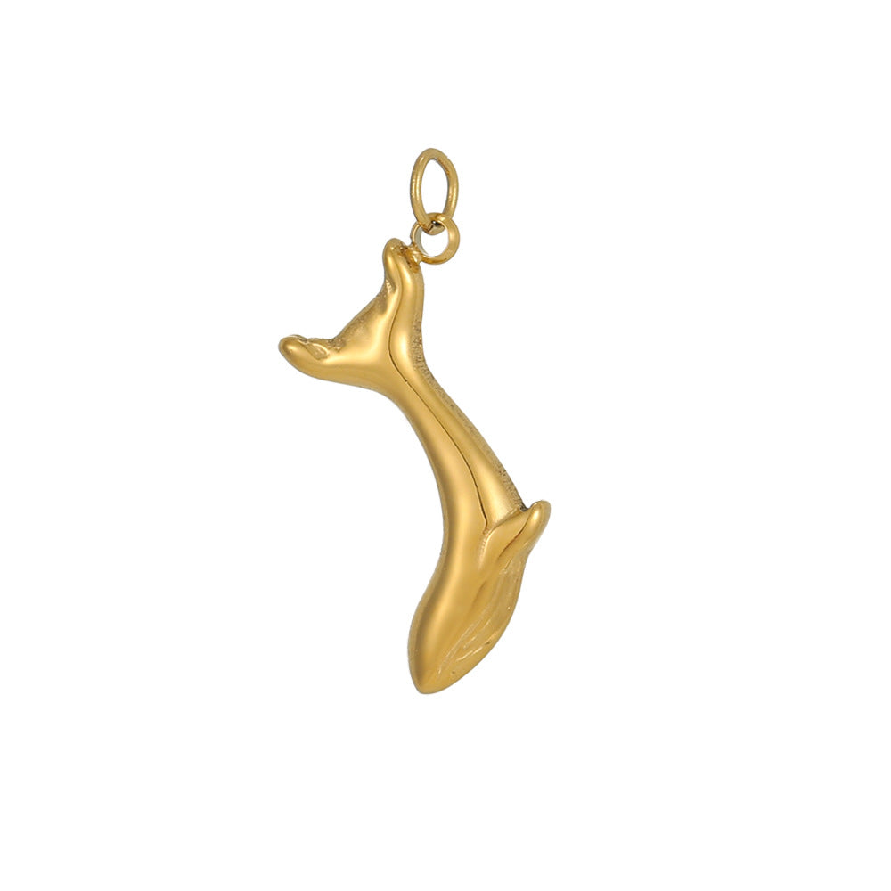 Wholesale  Marine Animal Series Dolphin Crab Stainless Steel DIY Pendant