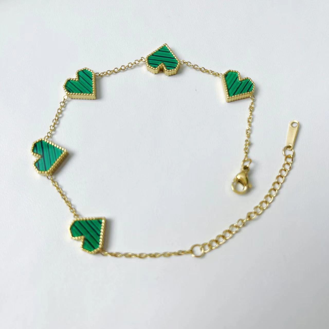 Wholesale Stainless Steel Bracelets Light Luxury Bracelet Peach Heart Bracelet ACC-BT-Nayin005