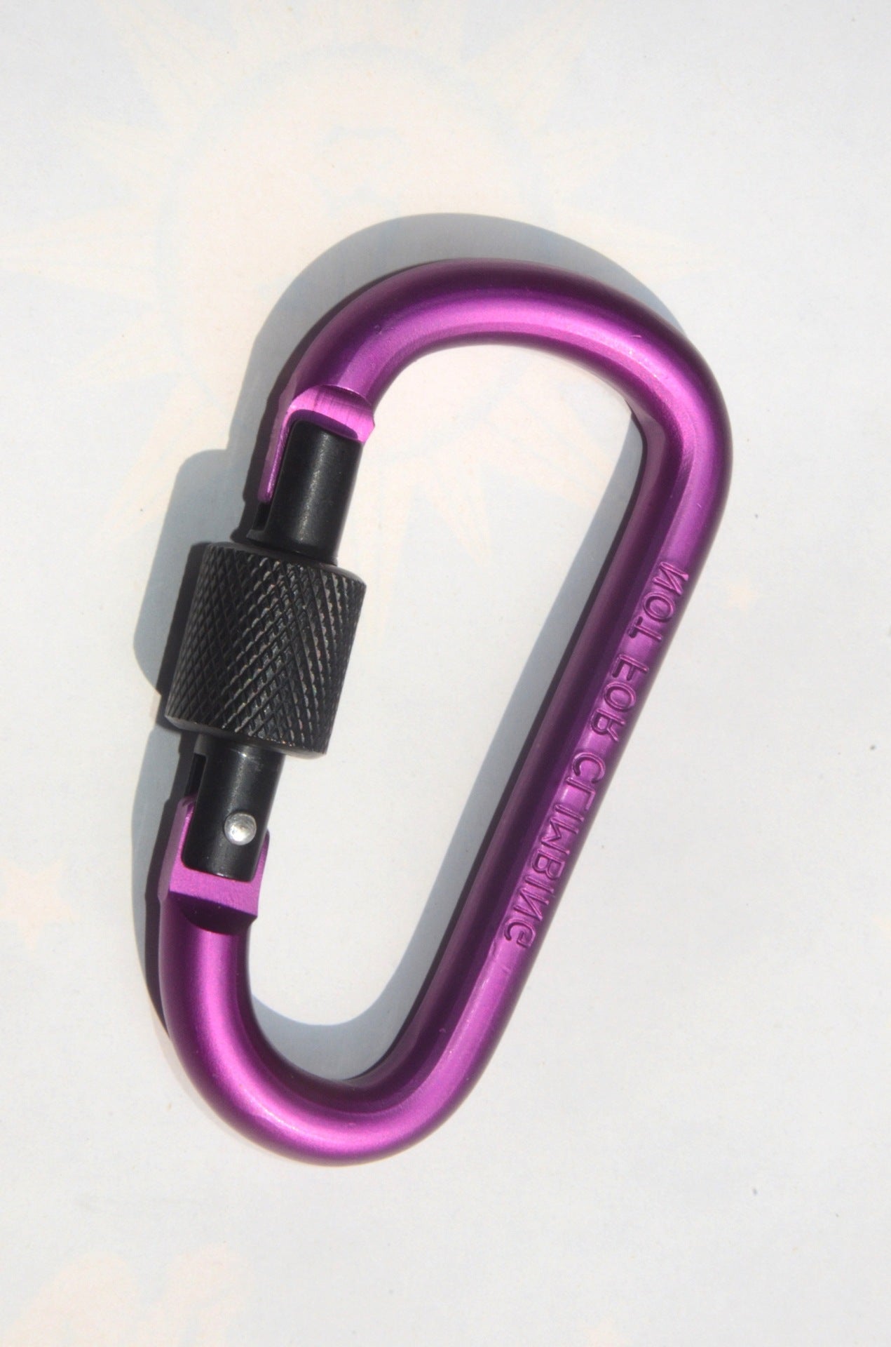 Wholesale Bold 8CM D-type Locking Carabiner Aluminum Alloy Backpack Buckle ACC-KC-KaBiao013