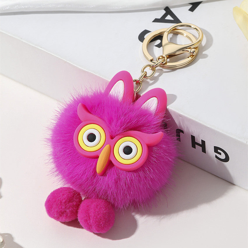 Wholesale Cartoon Plush Owl Keychain Creative Keychain Cute Keychain ACC-KC-RongR022