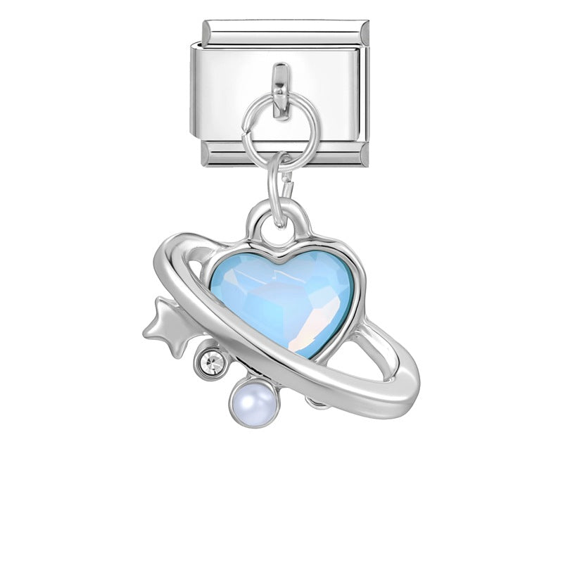 Wholesale Italian Charm Bracelet 9mm DIY Splicing Creative Pendant Stainless Steel Composable Bracelet