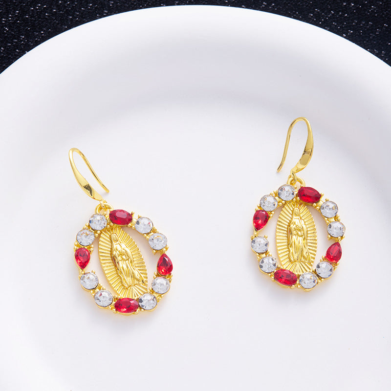 Wholesale Light Luxury High-end Oval Earrings