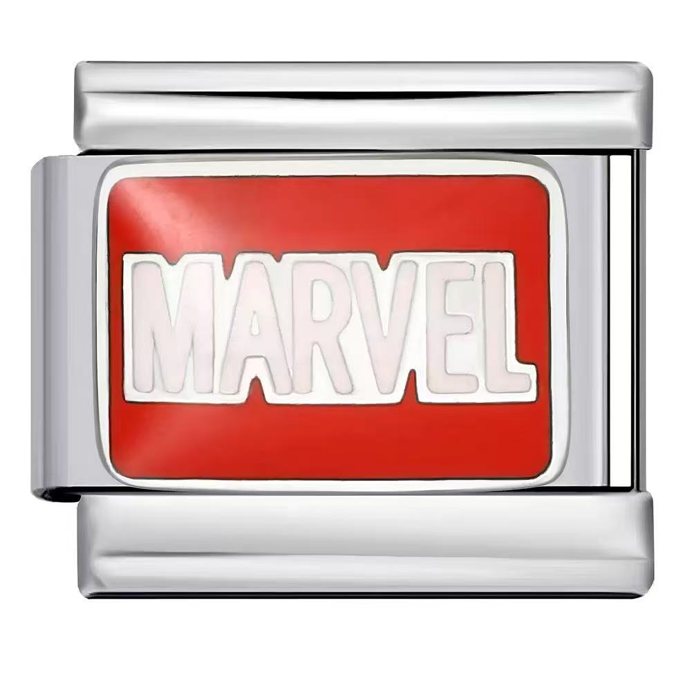 Bracelet de charme italien en gros 9 mm Éléments de héros d'épissage bricolage Bracelet composable en acier inoxydable Accvip