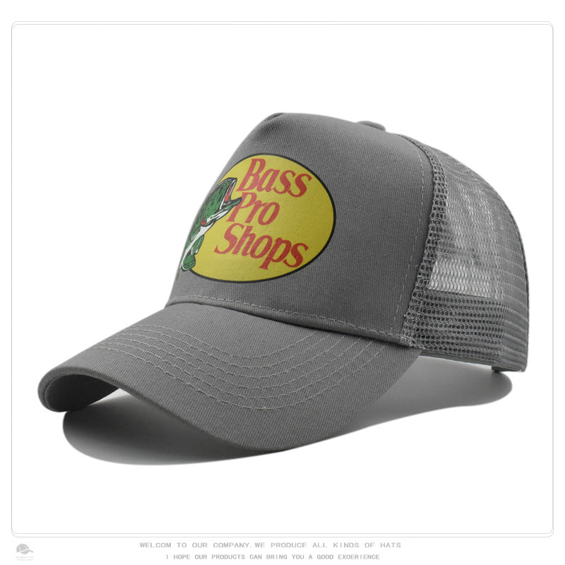Wholesale Solid color printed outdoor fishing sun protection men' s baseball cap hat