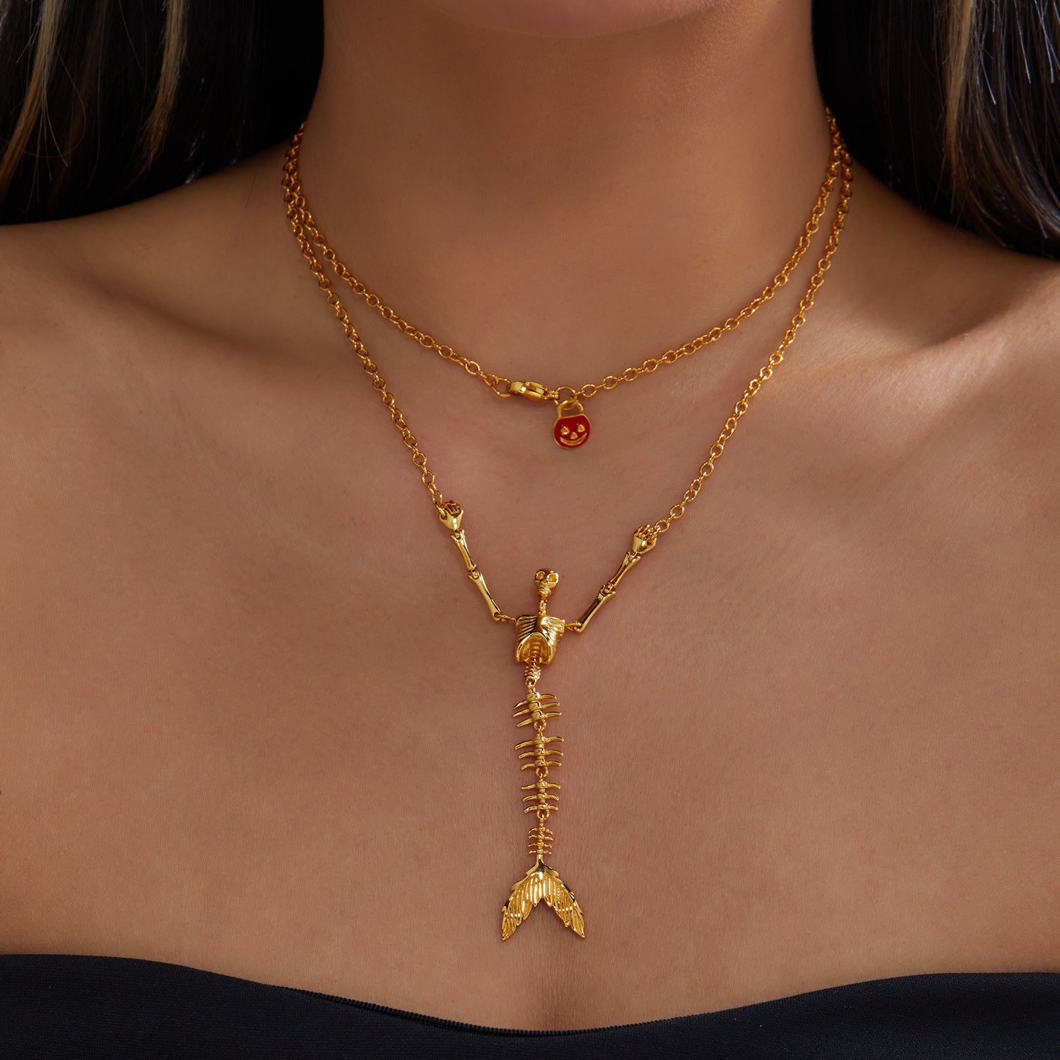 Wholesale Celestial Alloy Necklace and Earrings Set Fashion Accessory Boutique Resale Gift