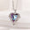Wholesale Valentine's Day Light Luxury Crystal Heart Necklace