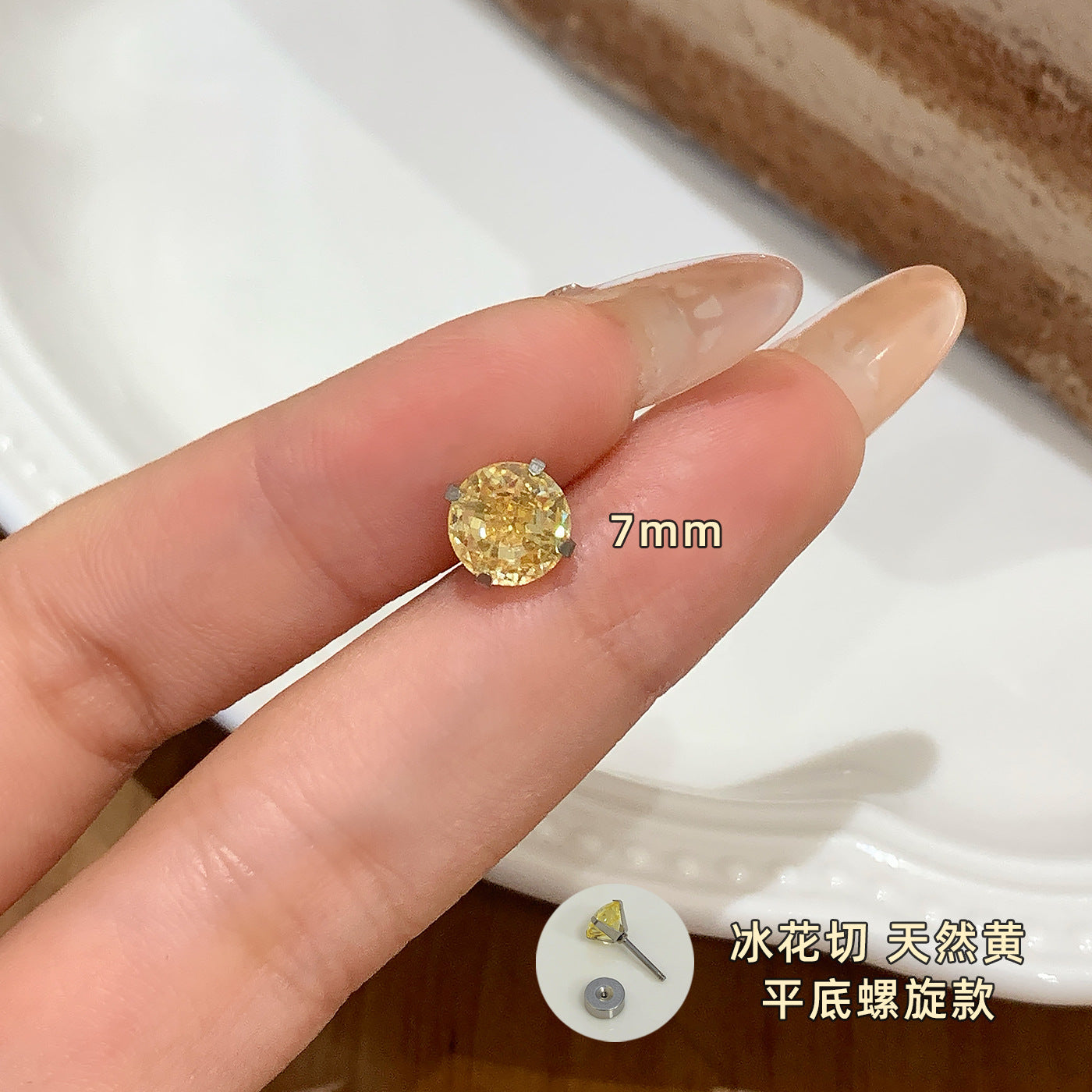 Wholesale Zircon Earrings for Ear Piercing Combination Set