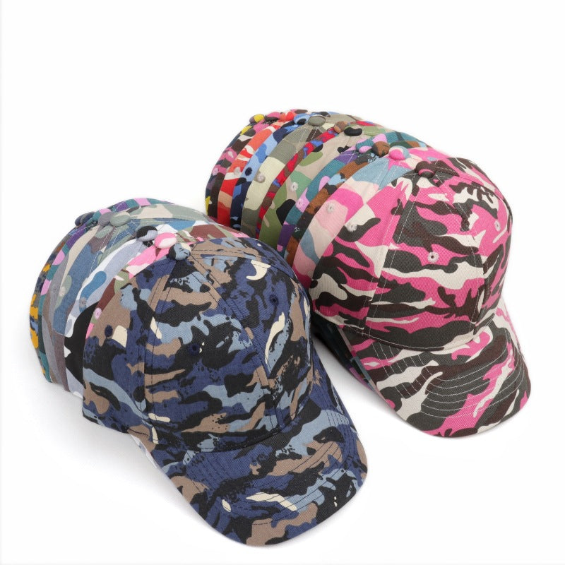 Wholesale Camouflage Baseball Cap  Casual Fashion Velcro Cap Sunscreen Sunshade Hat