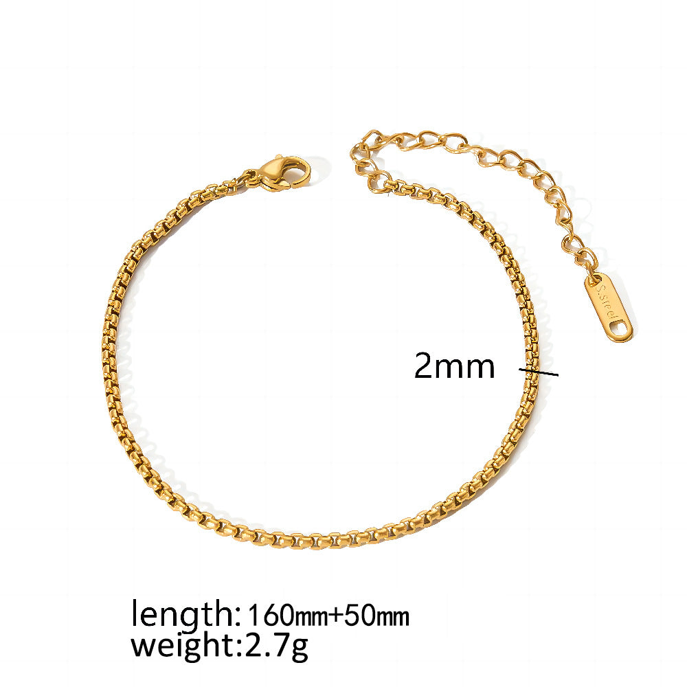 Wholesale DIY bracelet accessories versatile stainless steel snake bone chain