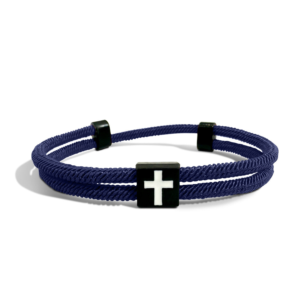 Wholesale Alloy Braided Cross Adjustable Bracelet Unisex Couple Everyday Jewelry Accessory Gift