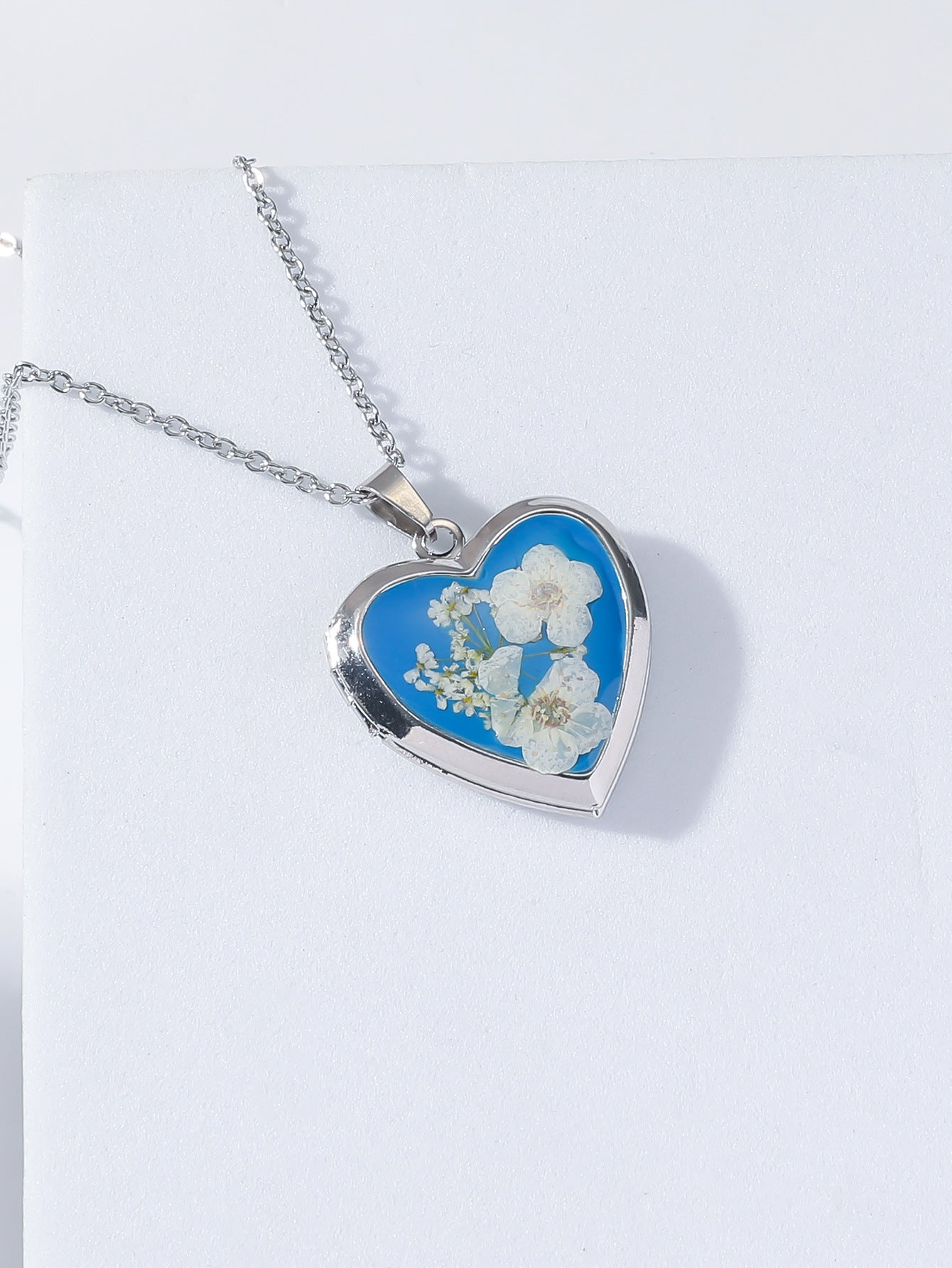 Großhandel Blumenherz Halskette