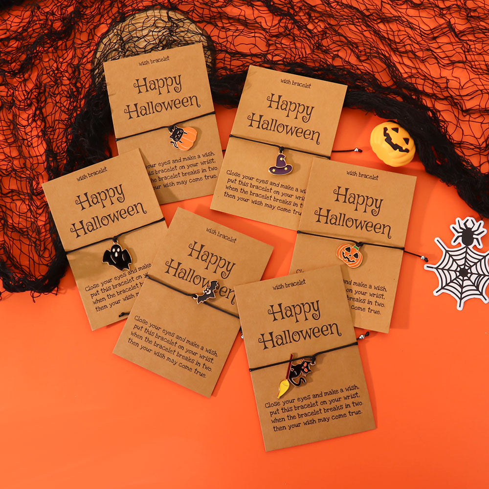 Wholesale  Oil Drop Pendant Evil Pumpkin Ghost Bracelet