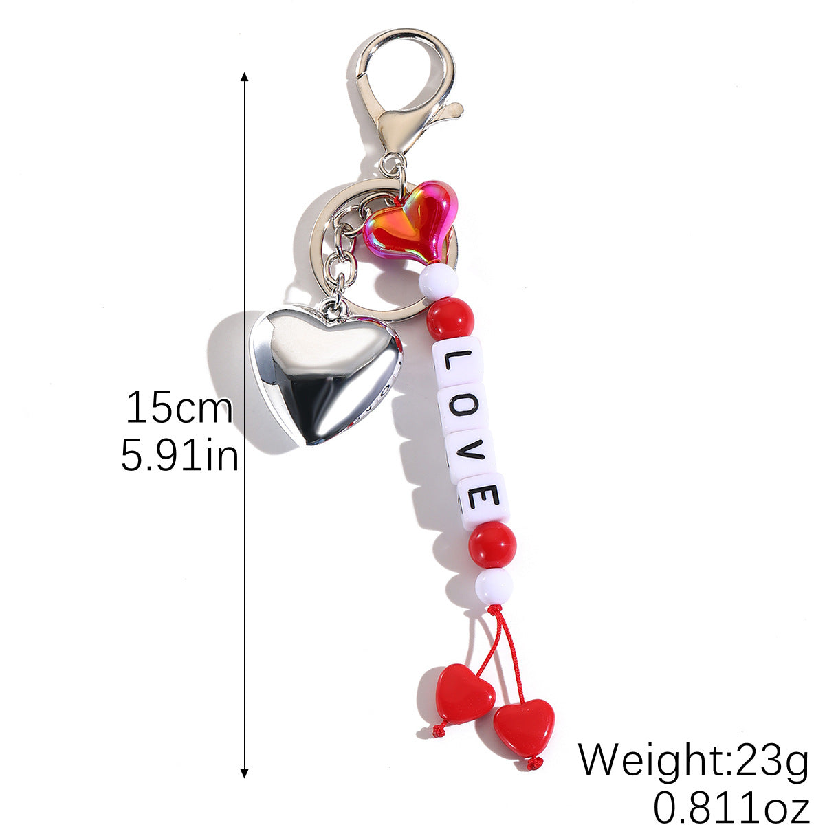 Wholesale Acrylic Beaded Dolphin Keychain With Colorful Alphabet Charms Chic Car Key Accessory Gift