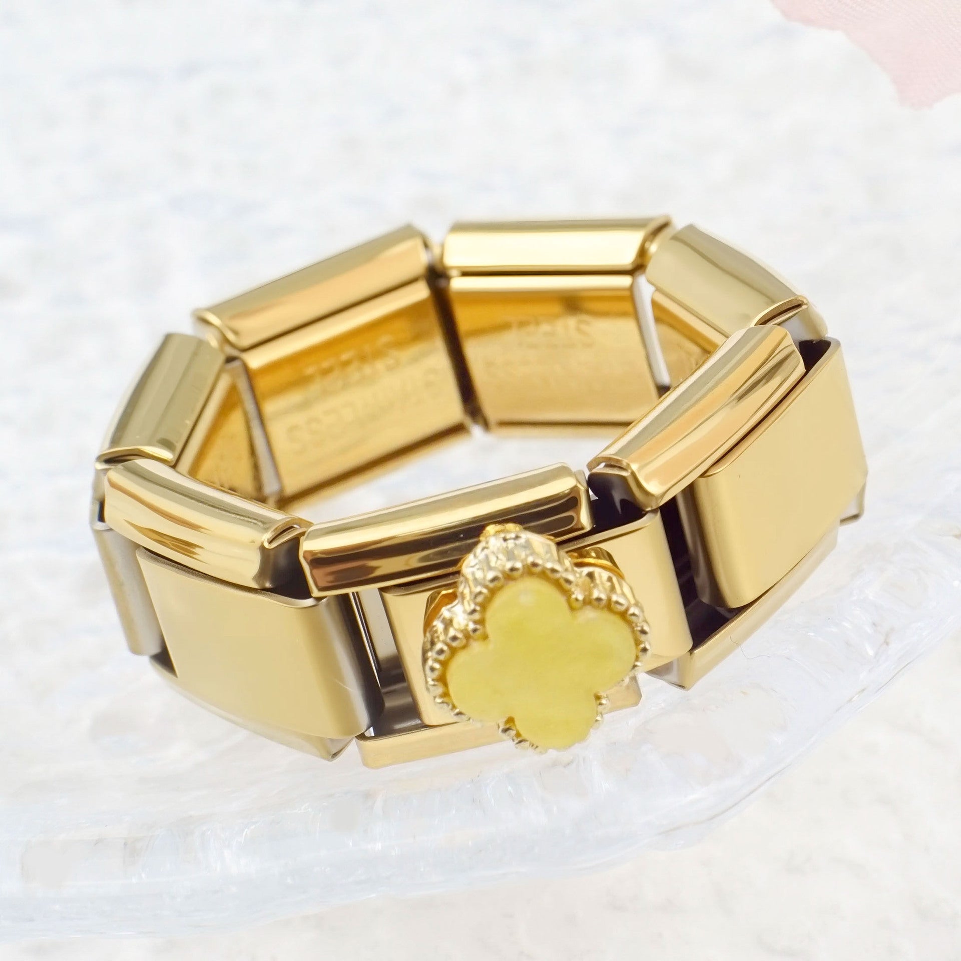 Wholesale Italian Module Bracelet DIY Elastic Ring Free Splicing Assembly Chain Italy Charms