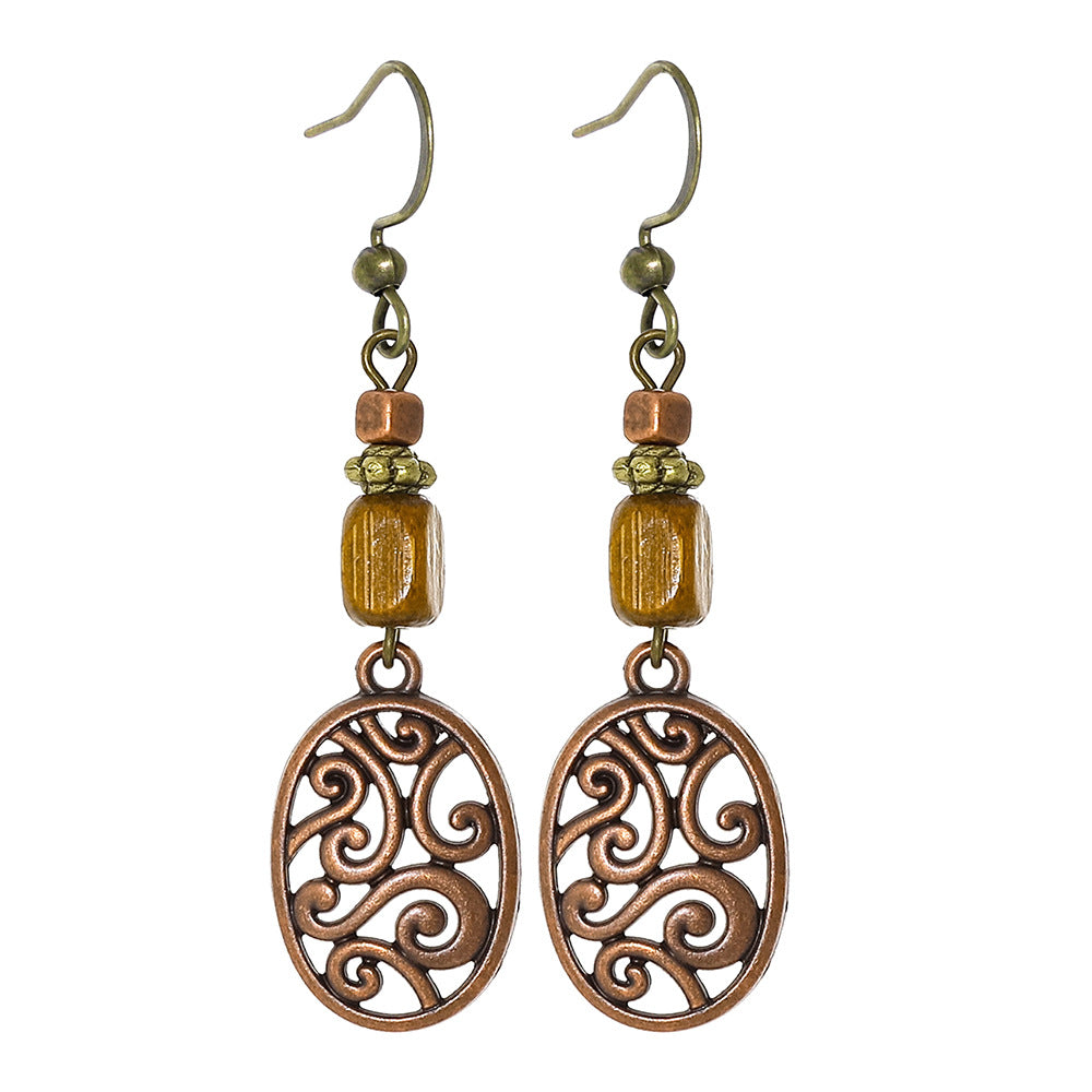 Wholesale Bohemian Geometric Tassel Earrings Set Trendy Jewelry Accessory for Gift