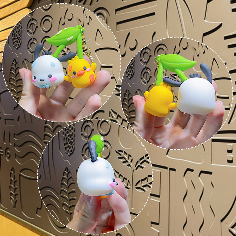 Wholesale Cartoon Cute Silicone Keychain ACCVIP-KC-Tangh001