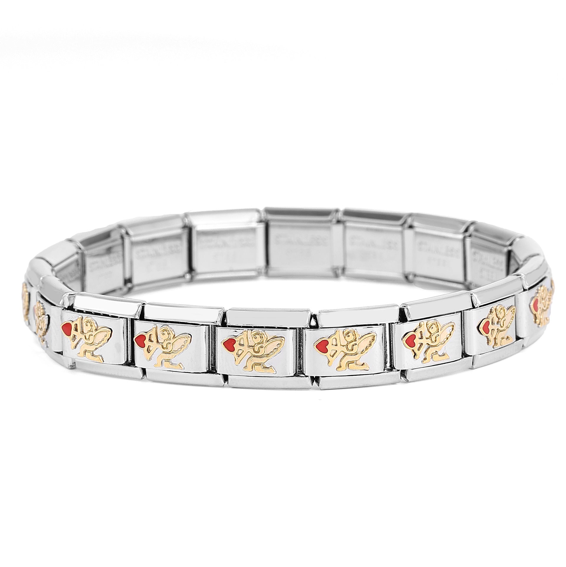 Wholesale Italian Charm Bracelet Charm Module Stainless Steel Bracelet 9mm DIY Pattern Free Stitching Detachable Composable Bracelet ACC-BT-XY001