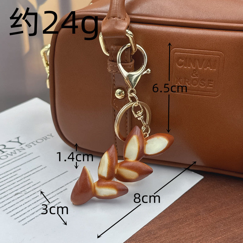 Wholesale Food Alkaline Water Bread Bag Pendant Keychains