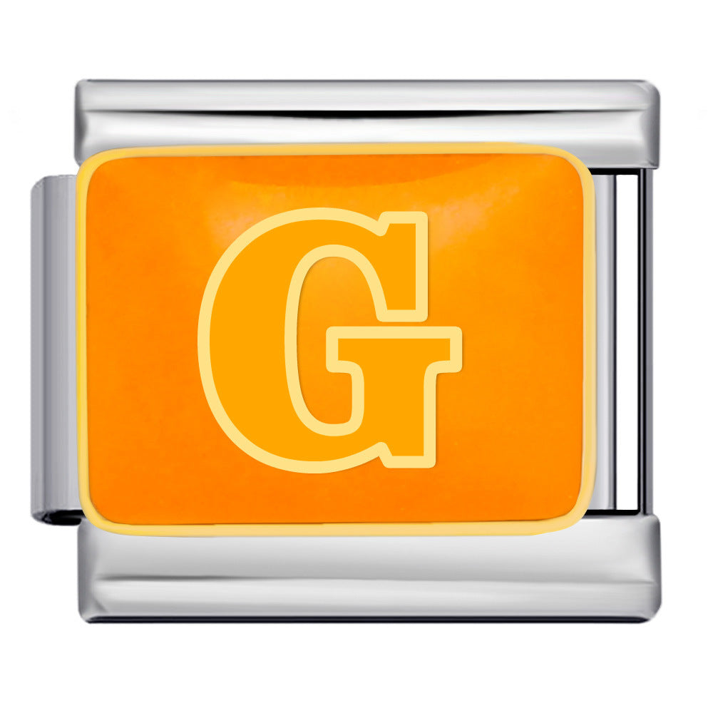 Wholesale Italian Charm Bracelet 9mm DIY Splicing Colored Letters Series Stainless Steel Composable Bracelet