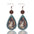 Wholesale  Irregular Graphic Cactus Pattern Leather Earrings