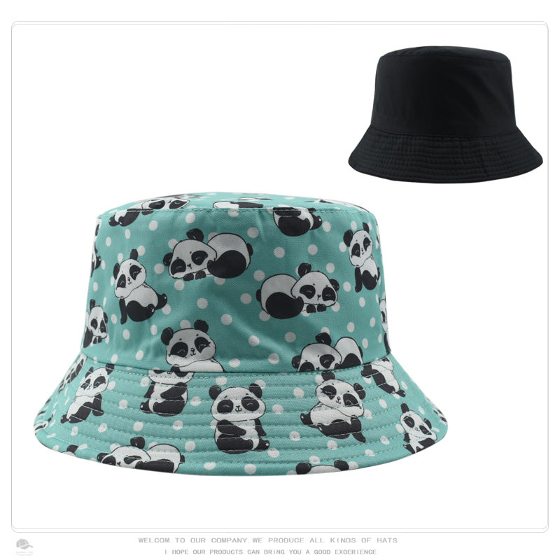 Wholesale Retro Pattern Printed Bucket Hat Double Sided Basin Hat ACC-HT-DaQi001