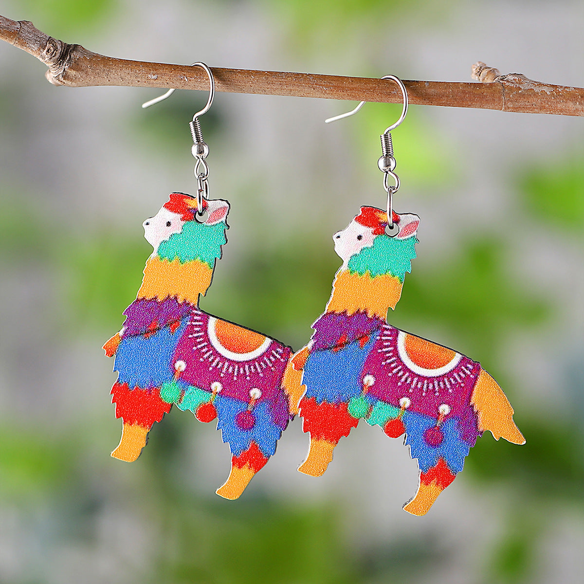 Wholesale  Mexico Fifth Festival of the Dead Cactus Skull Pendant Earrings