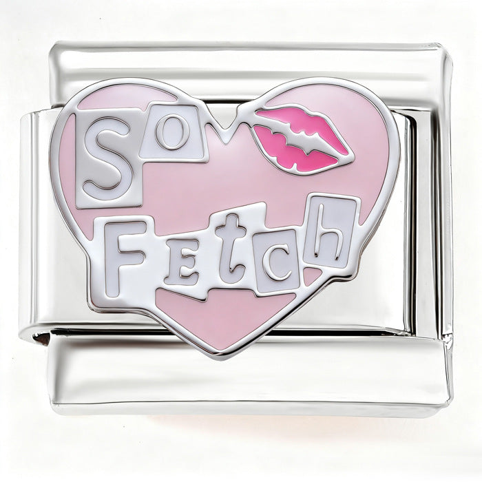 Wholesale Italian charm bracele handmade graffiti art color patchwork stainless steel bracelet