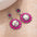 Wholesale Turquoise earrings retro western ethnic style alloy flower earrings