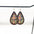 Wholesale teardrop shaped inlaid acrylic church color print earrings
