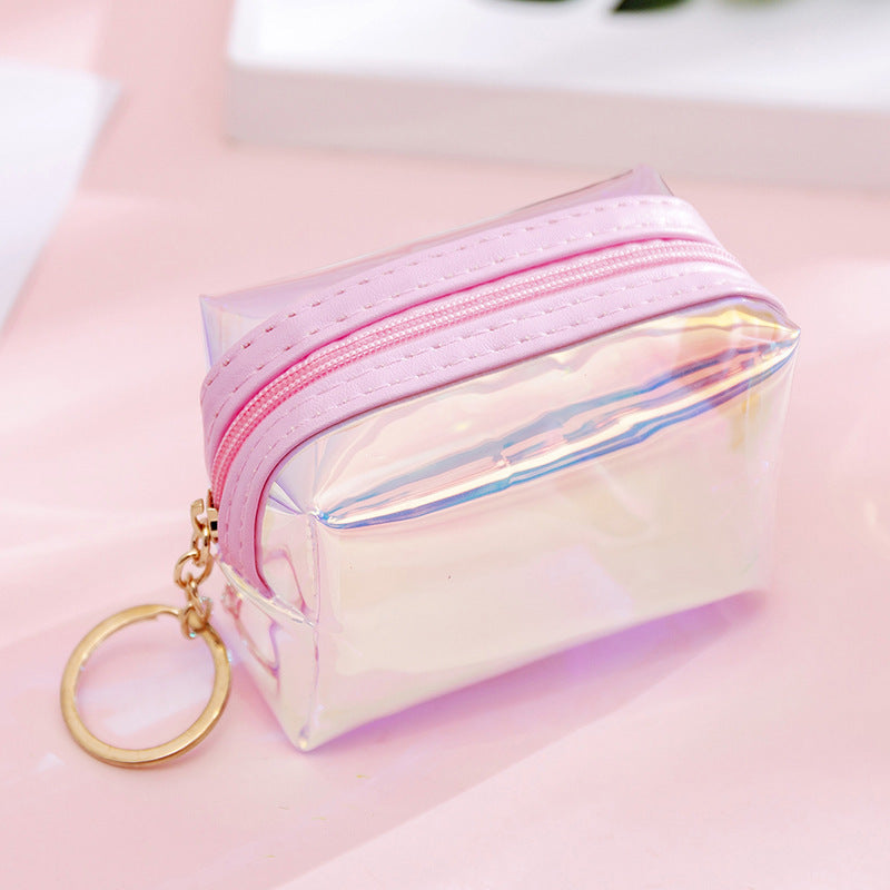Wholesale Transparent Laser Coin Purse Keychain Keychain Wallet ACC-KC-YouMei003