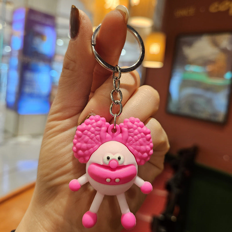 Wholesale Cartoon Monster PVC Soft Glue Keychains Cute Keychain ACC-KC-YiZhuo003