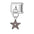 Wholesale Italian Charm Bracelet 9mm DIY Splicing Five-pointed Star Pendant Stainless Steel Composable Bracelet