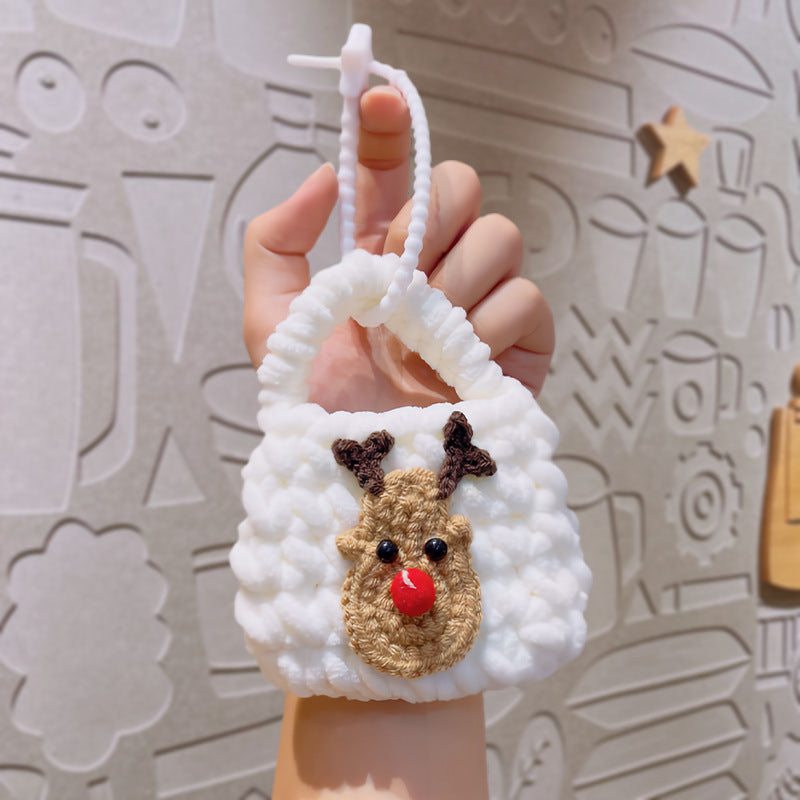 Wholesale Handmade woven bags  Christmas  keychains ACCVIP