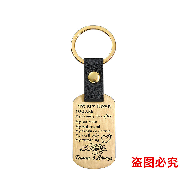 Wholesale Valentine's Day Metal Leather Keychains ACC-KC-GangGu026