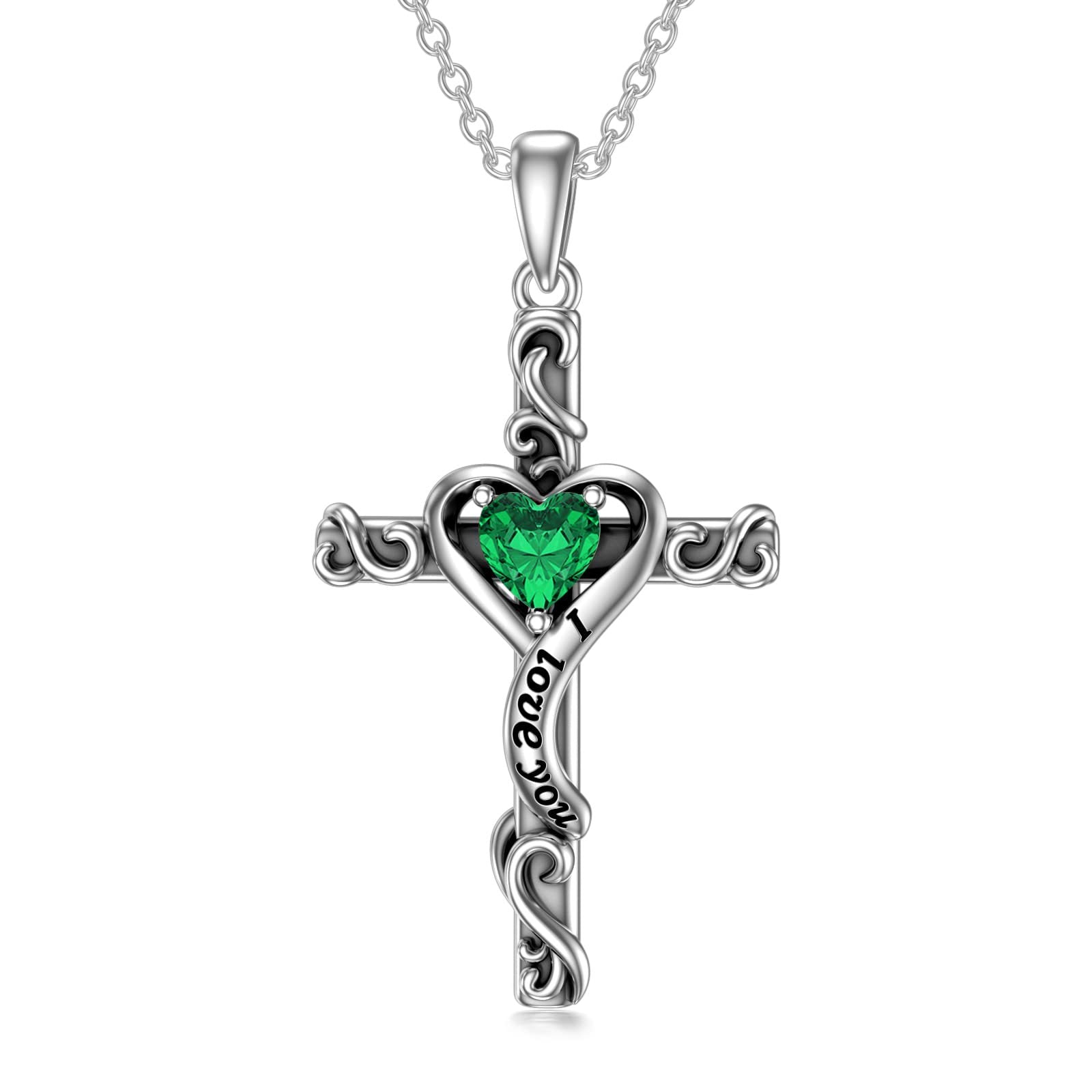 Wholesale Cross I Love You Pendant Necklace