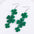 Wholesale Shamrock St. Patrick's Day Glitter Clover Earrings