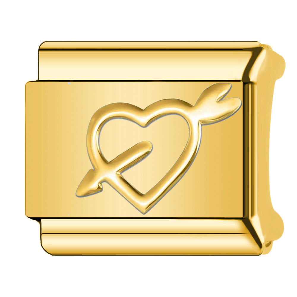 Wholesale Italian Charm Bracelet 9mm DIY  cat paw   Creative Stainless Steel Composable Bracelet