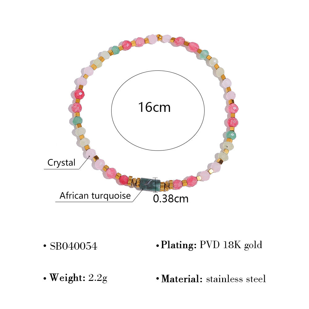 Wholesale Titanium Steel Thread Ring Splicing Open Bracelet