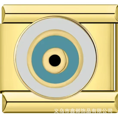 Wholesale Italian Charm Bracelet 9mm DIY Splicing Creative Pattern Stainless Steel Composable Bracelet