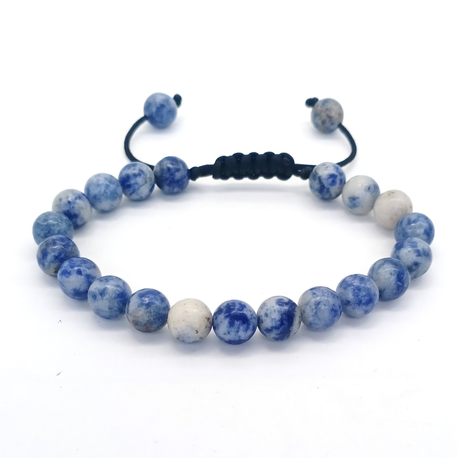 Wholesale 8MM Natural Stone Colorful Stone Crystal Beads Adjustable Bracelet ACC-B T-ZhongH023