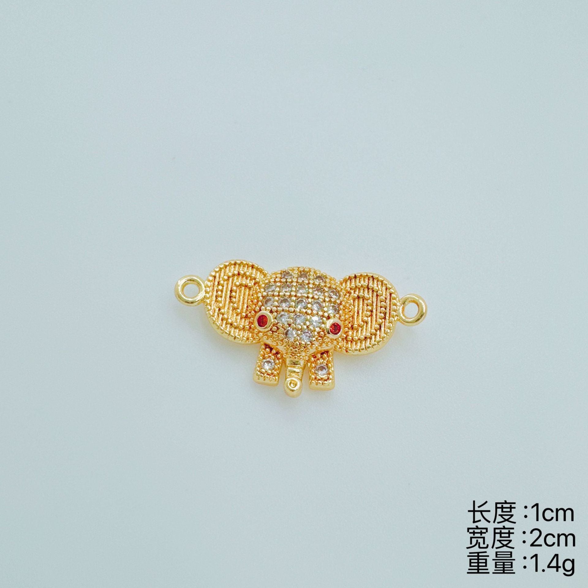 Wholesale Copper Electroplated Simple Elephant Pendant Necklace Fashion Jewelry Accessory