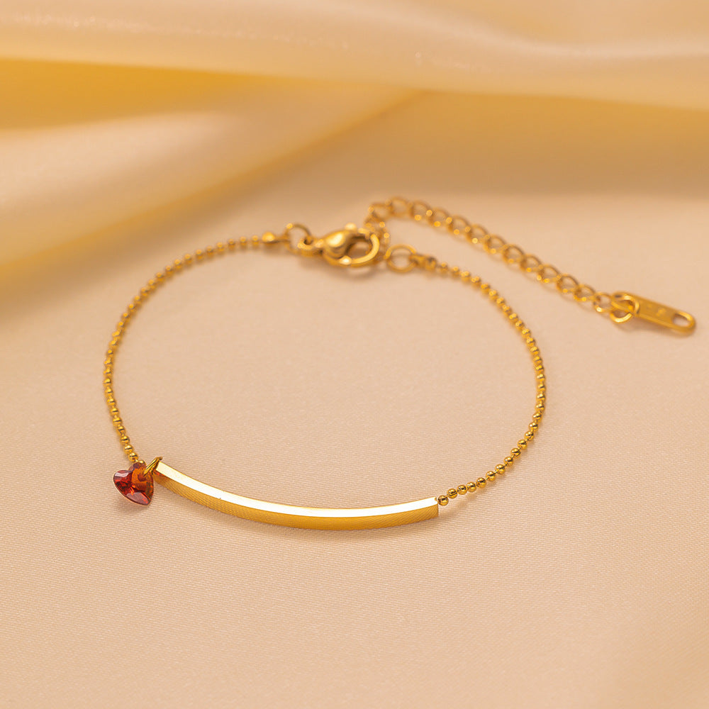 Wholesale Stainless Steel Zirconia Pearl Bracelet ACC-BT-QiYun007