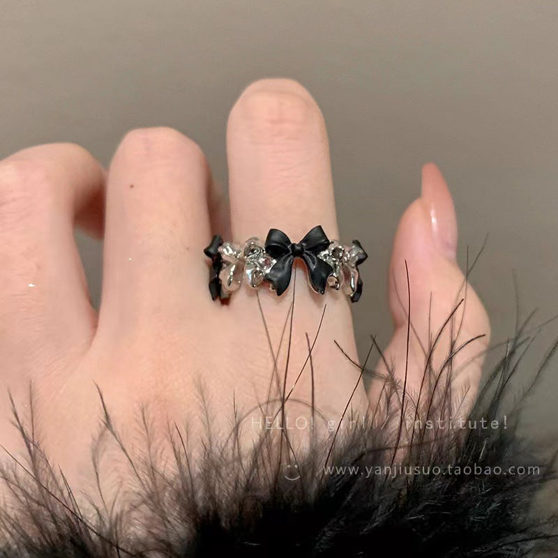 Wholesale  Bow Diamond Ring  Opening Adjustable Ring