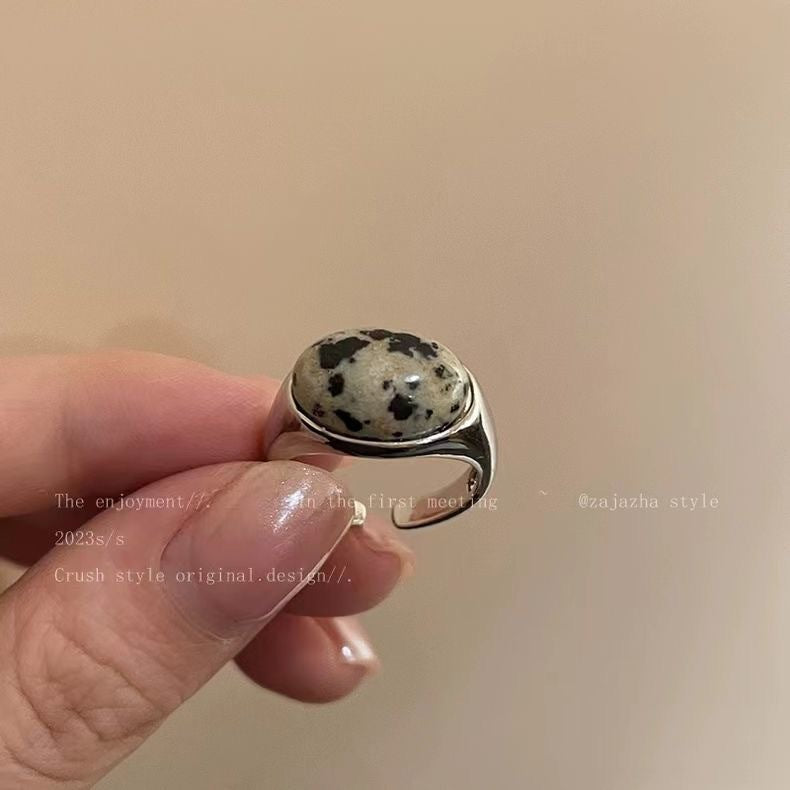 Wholesale natural stone open ring