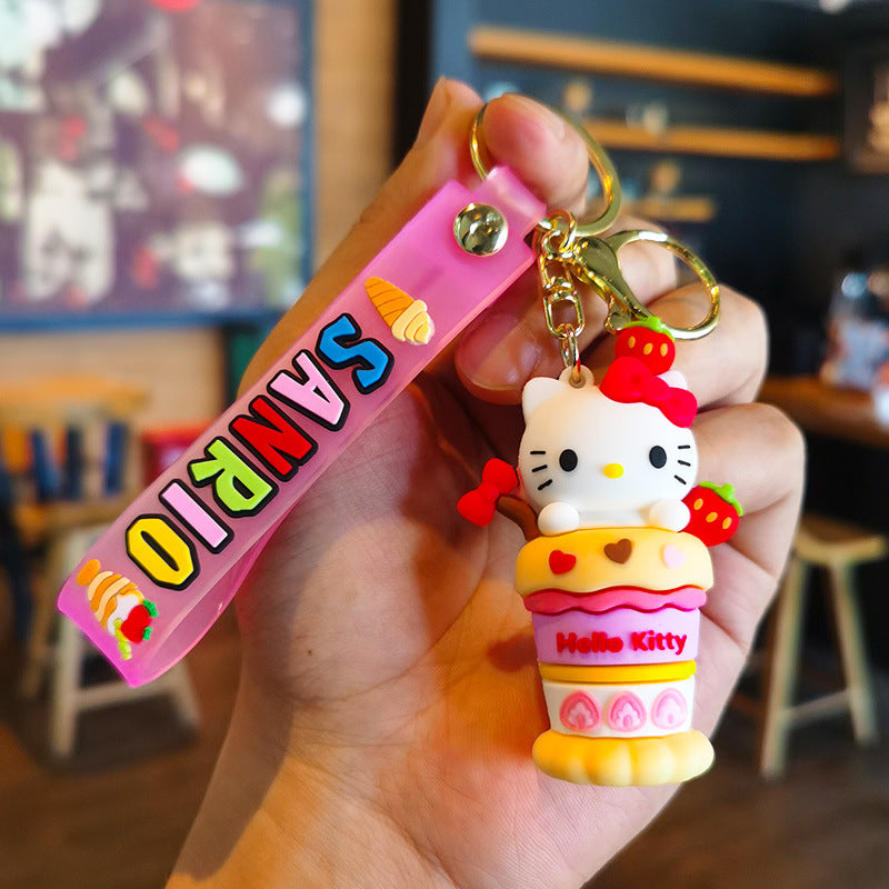 Wholesale Cartoon Cute Silicone Keychains ACCVIP-KC-FanChe001