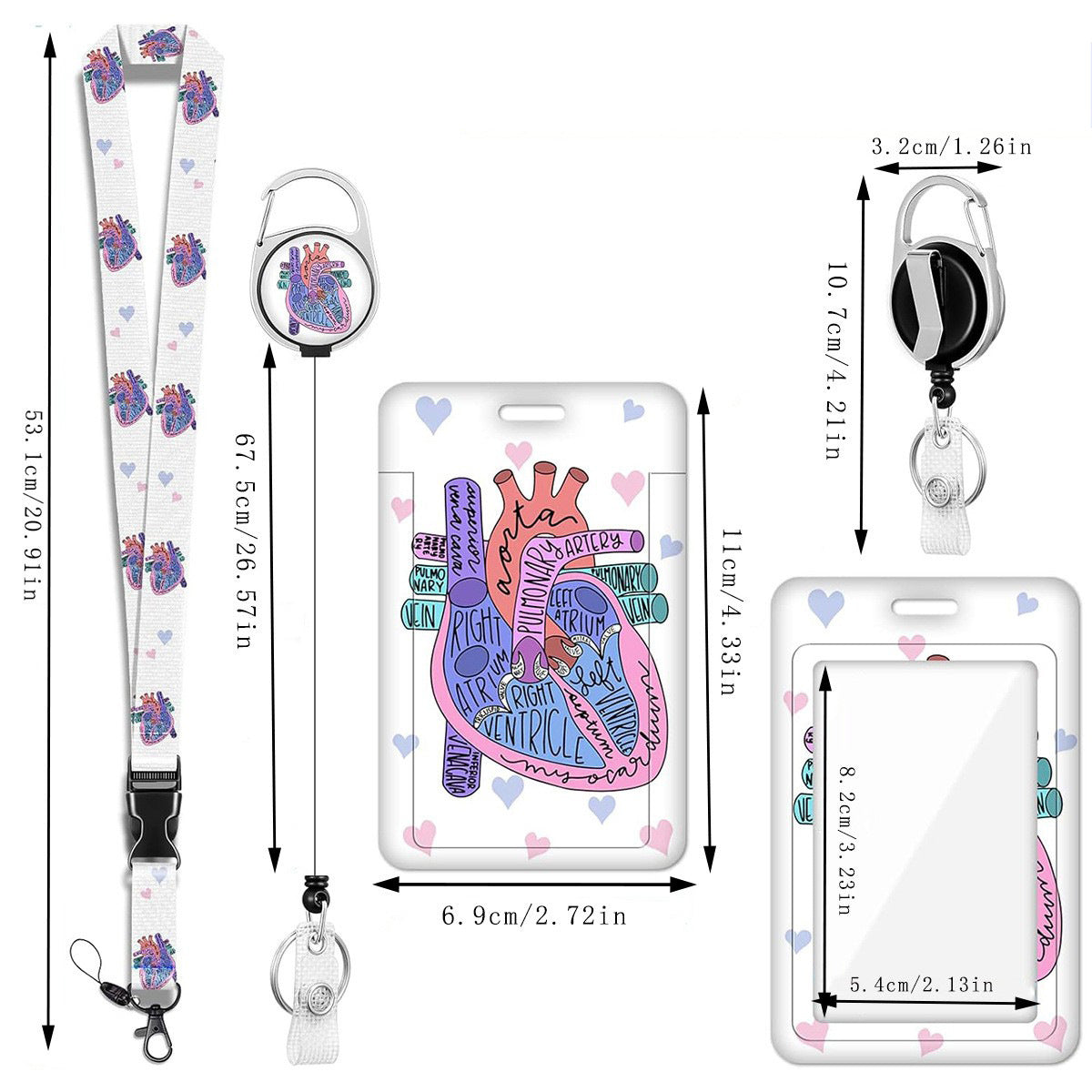 Wholesale  Medical Heart Care Badge Reels